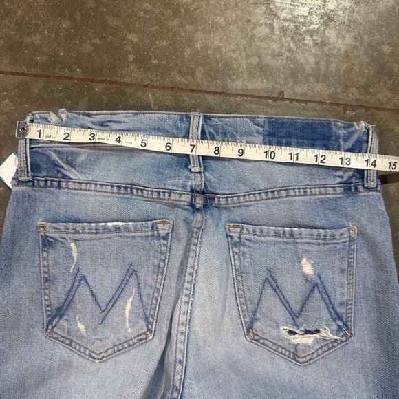 Mother The Tomcat “The Confession” Distressed High Rise Straight Jeans Size 27 - Picture 7 of 8